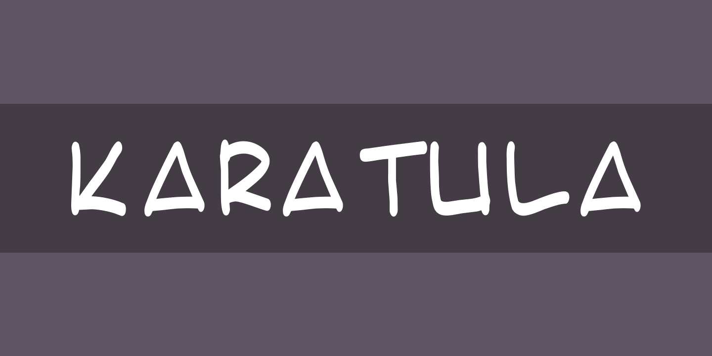 Пример шрифта Karatula Italic